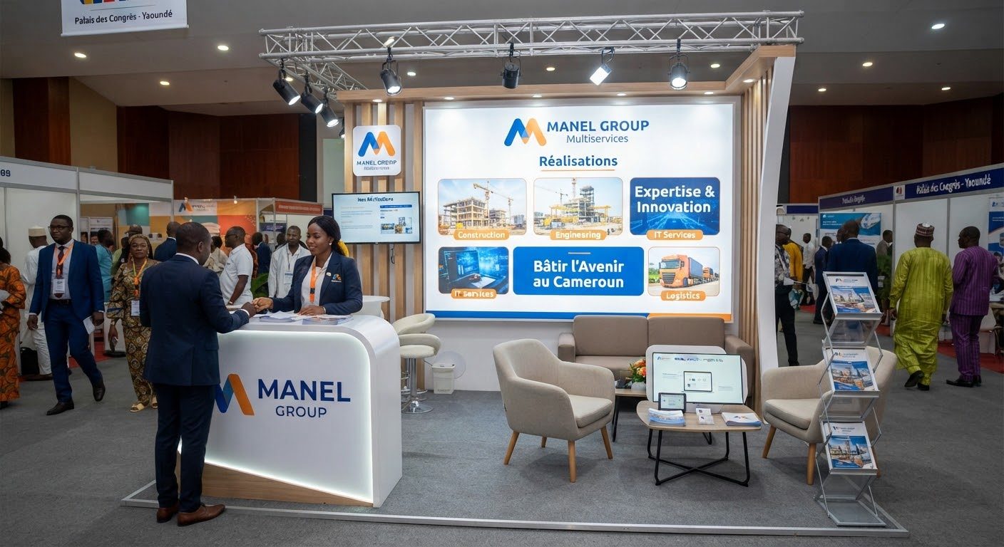 Stand modulaire salon professionnel PROMOTE Yaoundé Bonanjo